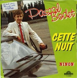 [Pochette de Cette nuit (Pascal BODET) - verso]