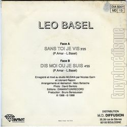 [Pochette de Sans toi je vis (Lo BASEL) - verso]