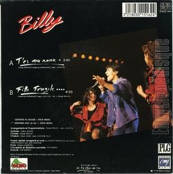 [Pochette de T’es ma nana (BILLY) - verso]