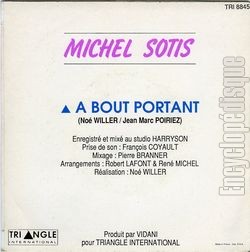 [Pochette de  bout portant (Michel SOTIS) - verso]