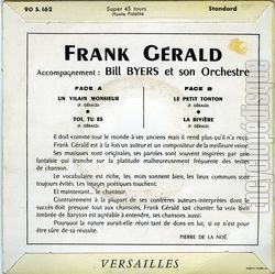 [Pochette de Un vilain monsieur (Frank GRALD) - verso]