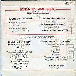 [Pochette de War-zu an heol (BAGAD de LANN-BIHOU) - verso]