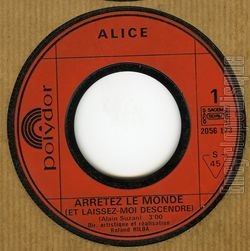 [Pochette de Arrtez le monde (et laissez-moi descendre) (ALICE)]