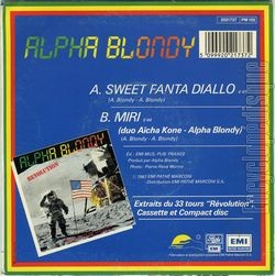 [Pochette de Sweet fanta diallo (ALPHA BLONDY) - verso]