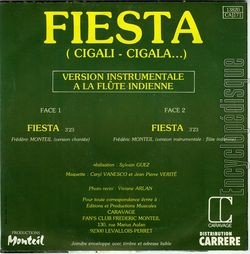 [Pochette de Fiesta (cigali cigala…) (Frdric MONTEIL) - verso]