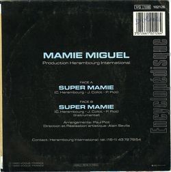 [Pochette de Super mamie (MAMIE MIGUEL) - verso]