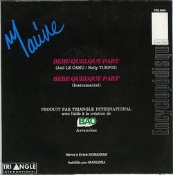 [Pochette de Bb quelque part (MARINE (4)) - verso]