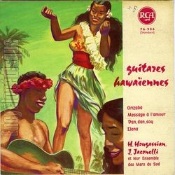 [Pochette de Guitares hawaennes (Harry HOUGASSIAN et Jean JACONELLI)]