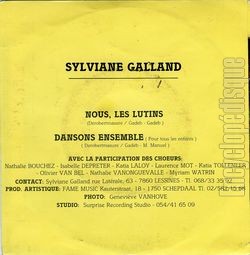 [Pochette de Nous, les lutins (Sylviane GALLAND) - verso]