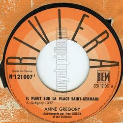 [Pochette de Il pleut sur la place Saint-Germain (Anne GRGORY)]