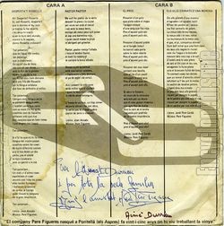 [Pochette de Pres d’aquest pais soc (Pere FIGUERES) - verso]