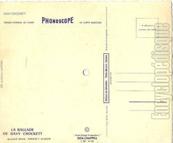 [Pochette de Walt Disney  Davy Crockett  (JEUNESSE) - verso]