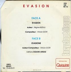 [Pochette de vasion (Vinicio GORI) - verso]