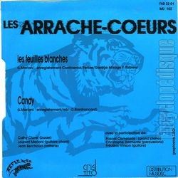 [Pochette de Les feuilles blanches (Les ARRACHE-COEURS) - verso]
