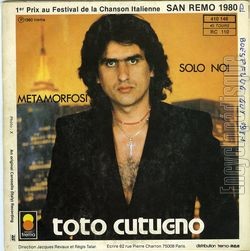 [Pochette de Solo noi (Toto CUTUGNO (Auteur-compositeur)) - verso]