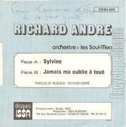 [Pochette de Sylvine (Richard ANDR) - verso]