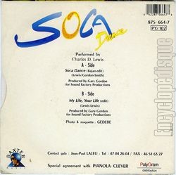 [Pochette de Soca danse (Charles D. LEWIS) - verso]