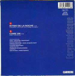 [Pochette de Ritmo de la noche (LORCA) - verso]
