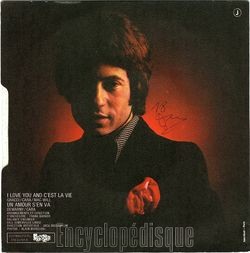[Pochette de I love you and c’est vie (Jean-Paul CARA) - verso]