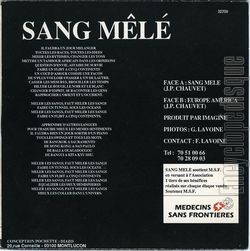 [Pochette de Sang Ml pour Mdecins sans frontires (SANG ML) - verso]