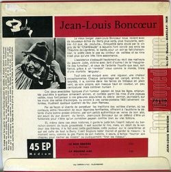 [Pochette de Le bon remde (Jean-Louis BONCOEUR) - verso]