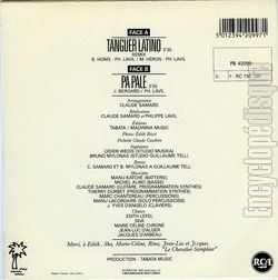[Pochette de Tanguer Latino (Philippe LAVIL) - verso]