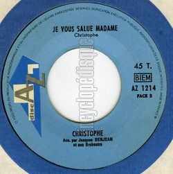 [Pochette de Cette vie l� (CHRISTOPHE) - verso]