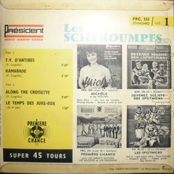 [Pochette de T.V. d’Antibes (Les SCHTROUMPFS) - verso]