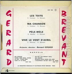 [Pochette de Les toits (Grard BRVANT) - verso]