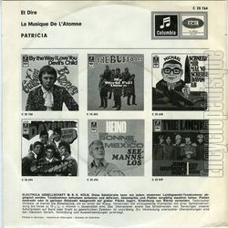 [Pochette de Et dire (PATRICIA) - verso]