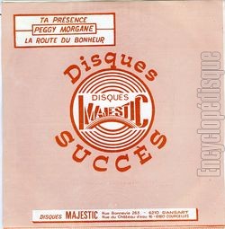 [Pochette de Ta prsence (Peggy MORGANE) - verso]