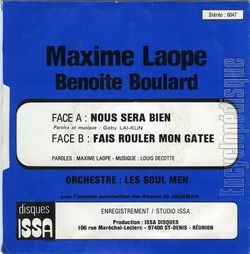 [Pochette de Nou sera bien (Maxime LAOPE et Benoite BOULARD) - verso]