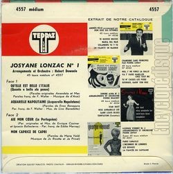 [Pochette de Qu’elle est belle l’Italie (Josyane LONZAC) - verso]