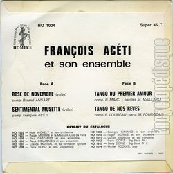 [Pochette de Rose de novembre (Franois ACTI) - verso]