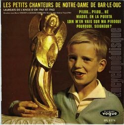 [Pochette de Pilou… Pilou… he (Les PETITS CHANTEURS DE NOTRE-DAME DE BAR-LE-DUC)]