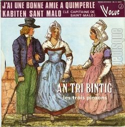 [Pochette de J’ai une bonne amie  Quimperl (An TRI BINTIG "les 3 pinsons") - verso]