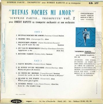 [Pochette de Surprise partie… trompette vol. 2 (Robert RAPETTI) - verso]