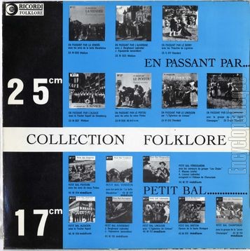 [Pochette de En passant par la Normandie (avec le groupe des Blaudes et Coiffes de Caen) (EN PASSANT PAR…) - verso]