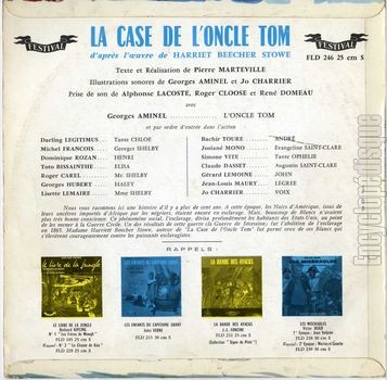 [Pochette de La case de l’oncle Tom (JEUNESSE) - verso]