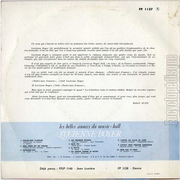 [Pochette de Les belles annes du music-hall vol. 3 (Lucienne BOYER) - verso]