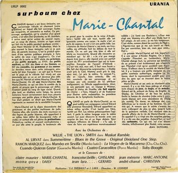 [Pochette de Surboum chez Marie-Chantal (COMPILATION) - verso]
