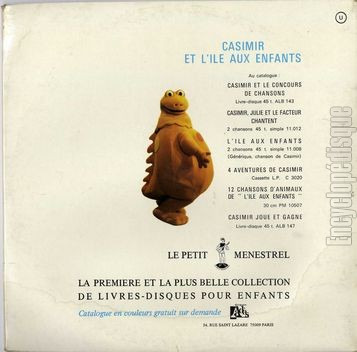 [Pochette de L’le aux enfants (T.V. (Tlvision)) - verso]
