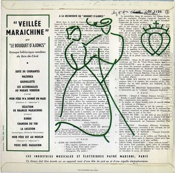 [Pochette de Veille maraichine (Le BOUQUET D’AJONCS) - verso]