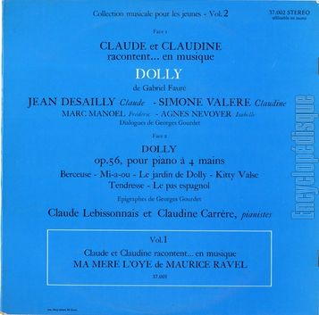 [Pochette de Claude et Claudine jouent Dolly (JEUNESSE) - verso]