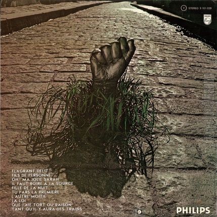 [Pochette de Flagrant dlit (Johnny HALLYDAY) - verso]