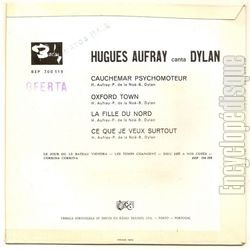 [Pochette de Aufray canta Dylan (Hugues AUFRAY) - verso]