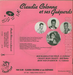 [Pochette de Rockabilly en tl (Claudia COLONNA et ses Gupards) - verso]