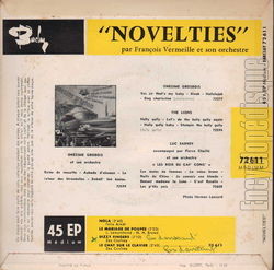[Pochette de Novelties (Franois VERMEILLE) - verso]