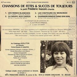 [Pochette de Les roses blanches (FRDRIC (IVASSIC)) - verso]