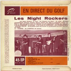 [Pochette de En public du Golf Drouot (Les NIGHT ROCKERS) - verso]